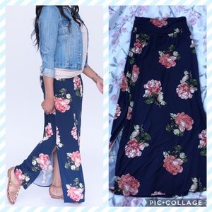 NWT Agnes & Dora rose maxi skirt